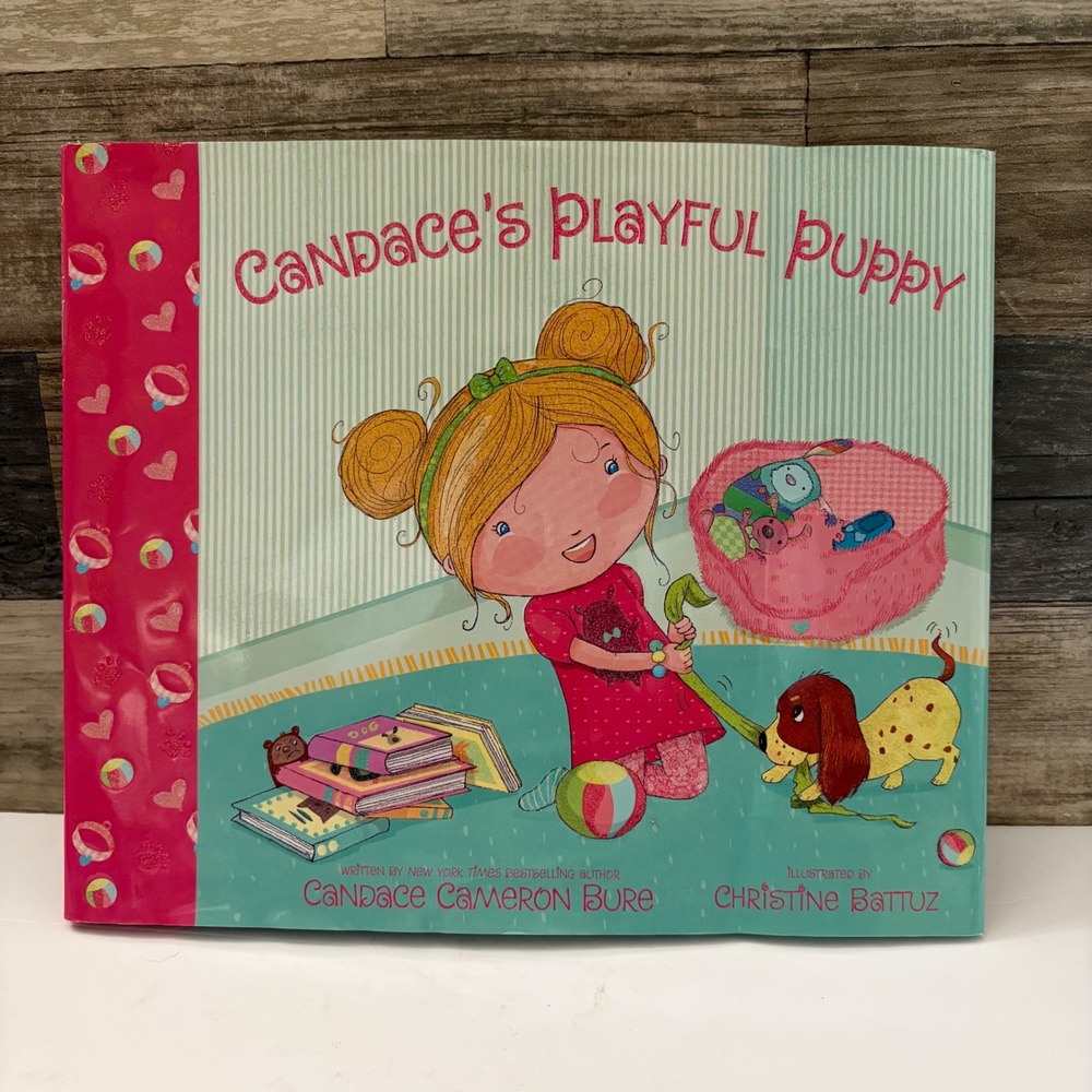 Candace Cameron Bure Signed Book Candace's Playful Puppy Hardcover Zonderkidz
